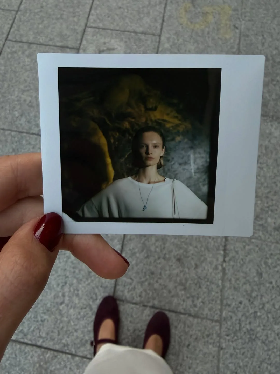 Instagram post by barbara.shilova sharing a Berlin Fashion Week Polaroid